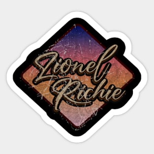 Lionel Richie vintage design on top Sticker